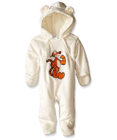 Disney Baby-Boys Newborn Tigger Pram with Ears 6-9 Months White