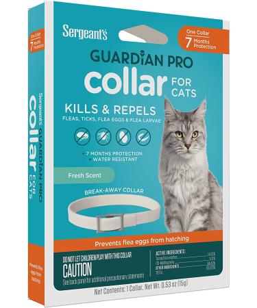 Sergeant's Guardian Pro Flea & Tick Cat Collar - 1 Count - Buy Online on SooperMarket.com