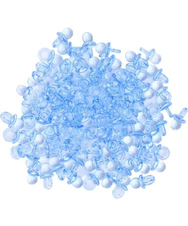 200 Baby Nipples for Baptism - Decorative Acrylic Accessories | Mini Blue Decorations for Birthday Gifts - Buy Online on SooperMarket.com