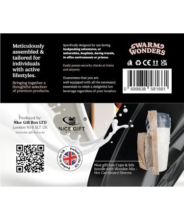 WarmWonders Original - 10 Mugs Hot Drink Set - Coffee and Tea - Includes Assortment of Original Coffee Tea Bags Biscuits Semi Milk Sticks - Airport Security Approved Gift Basket - Buy Online on SooperMarket.com