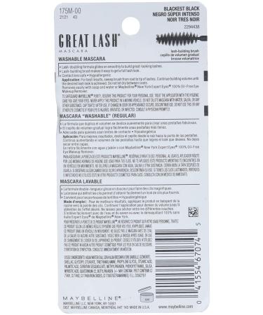Maybelline Great Lash Mascara 100 Blackest Black - 0.43 fl oz | Volume & Definition - Buy Online on SooperMarket.com
