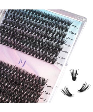 Lash Clusters Individual Lashes 40D-0.07D-9-16MIX JoMay 280PCS Eyelash Extension Cluster Lashes False Eyelashes 30D 40D Lash Extension DIY Eyelash Extensions at Home (40D-0.07D 9-16MIX) 9-16mm Mix 40D-0.07D-280PCS