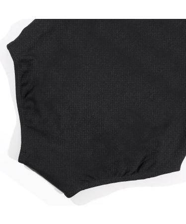 HIPPOSEUS Girls Long & Short Sleeve Leotard for Gymnastics, Dance, Ballet - Black, Size 8-9 Years - Buy Online on SooperMarket.com