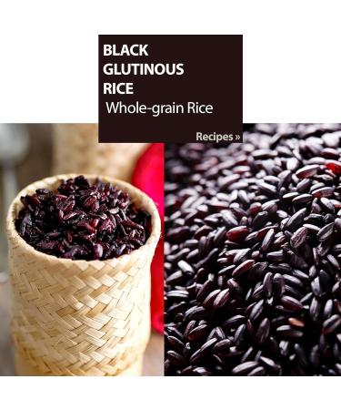 ZF Black Glutinous Rice 1kg Sticky Rice for Rice Pudding Rice Porridge and Pulut Hitam - Buy Online on SooperMarket.com
