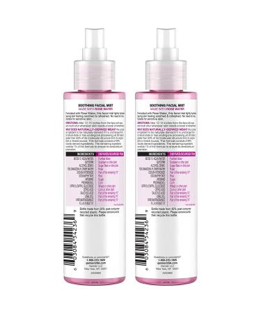 Garnier SkinActive Rose Water Facial Mist Spray 4.4 Fl Oz - Pack of 2 - Buy Online on SooperMarket.com