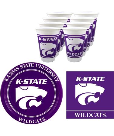 Kansas State Wildcats Party Supplies - 48 pieces