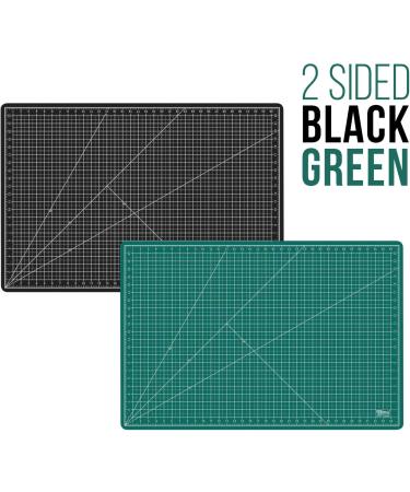 US Art Supply 24" x 36" GREEN/BLACK Professional Self Healing 5-Ply Double Sided Durable Non-Slip Cutting Mat Great for Scrapbooking  Quilting  Sewing and all Arts & Crafts Projects - Buy Online on SooperMarket.com