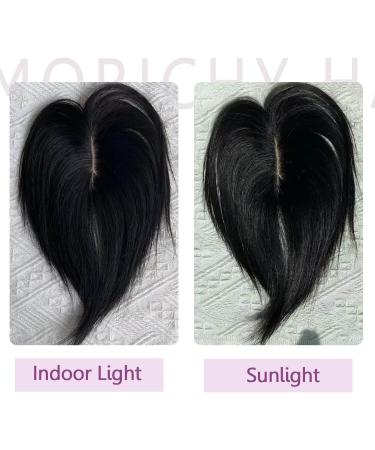 MORICHY Hair Toppers for Thinning Hair Women Real Hair Topper for Women Adding Extra Hair Volume Natural Black Clip in Hair Extensions 7inch Clip In Toppers 100% Remy Human Hair for Hair Loss 7inch-2clip 1B - Buy Online on SooperMarket.com