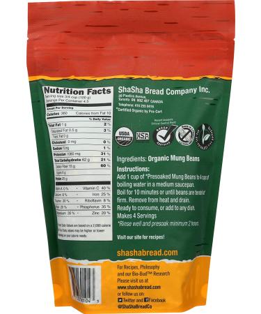 Shasha Organic Mung Bean Sprouts | 16 oz - Healthy & Nutritious - Buy Online on SooperMarket.com