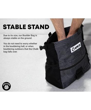 APE13 Chalkbag Boulder Set - Premium Chalk Bag Brush & Chalk for Bouldering - Perfect Gift & Ample Space for Accessories - Buy Online on SooperMarket.com