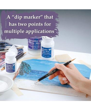 Grafix Liquid Frisket Masking Kit - 4.5oz Bottle White Mask, Incredible Nib, Remover, Instruction Booklet - Buy Online on SooperMarket.com