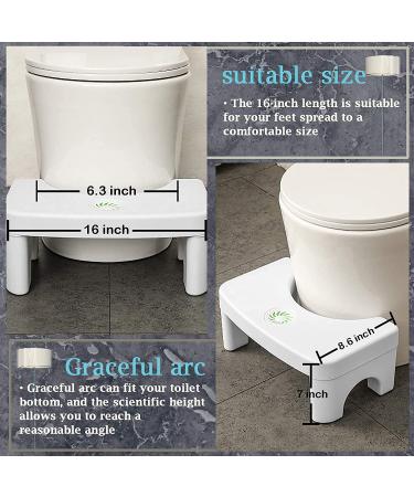 Foldable Toilet Stool for Adults - 7 Height Squat Stool with Fragrance Position - Bathroom Poop Stool for Better Digestion - Buy Online on SooperMarket.com