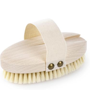 REMOS Natural Bristles Bath & Back Brush with Removable Beechwood Handle - Eco-Friendly Body Care - Buy Online on SooperMarket.com