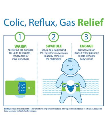 Dr. Browns Infant Gripebelt for Colic & Gas Relief | Heated Baby Swaddling Belt | Natural Upset Stomach Relief for Babies | Lamb Design | 0-3 Months - Buy Online on SooperMarket.com