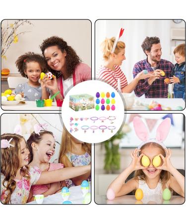 Kirdume Easter Eggs Prefilled With Bracelets - Prefilled Bright Easter Eggs with Bracelets - Easter Basket Stuffers Easter Party Favours for Girls Kids Children Boys Sh-08 - Buy Online on SooperMarket.com