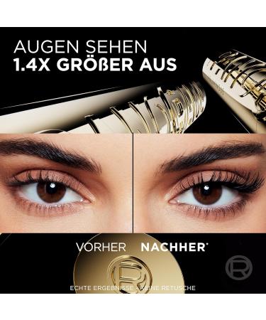 L'Or al Paris Mascara for Extra Definition & Volume | Panoramic Brush Million Lashes Black 10.5ml - International Shipping Available - Buy Online on SooperMarket.com