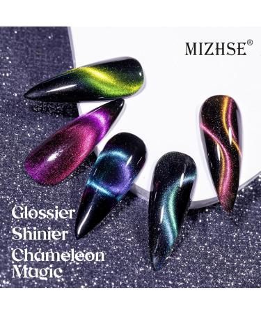 MIZHSE 8 Colors 9D Cat Eye Gel Nail Polish - Magnetic Gel Polish Kit | Galaxy Chameleon Effect for Stunning Nail Art | Soak Off Manicure & Perfect Gift for Ladies - Buy Online on SooperMarket.com