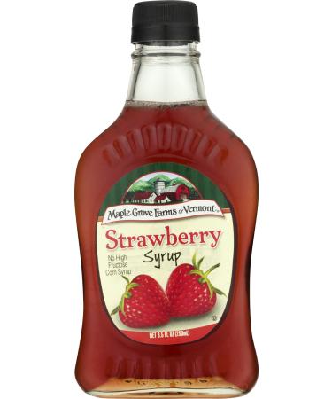 Maple Grove Farms Flavored Syrups, Strawberry, 8.5 Ounce