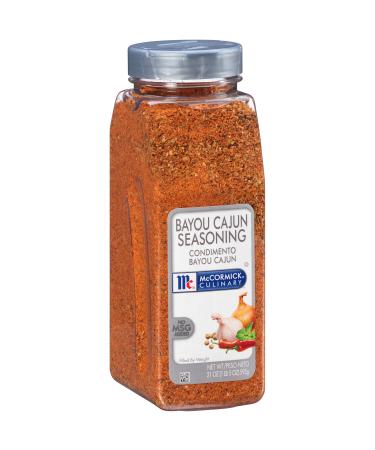 McCormick Culinary Bayou Cajun Seasoning, 21 oz - One 21 Ounce Container of Cajun Seasoning Made With Aromatic Spices for Catfish, Crawfish, Jambalaya and Gumbo