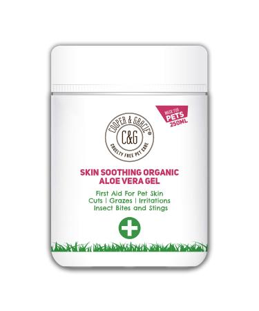 C&G Pets | Skin Soothing Organic Aloe Vera Gel | Food Grade Aloe Vera Vitamins Mineral Amino Acids | Soothes Calms Cools Moisturizes Insect Bitten Scaly Scabby Flabby Skin