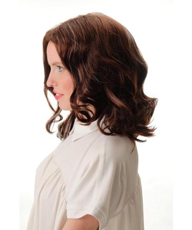 Buy Wig Me Up GFW2469-33 | Extravagant Women's Wavy Shoulder Length Wig in Mahogany Brown & White Blonde | 40 cm Middle Parting | International Shipping - Buy Online on SooperMarket.com