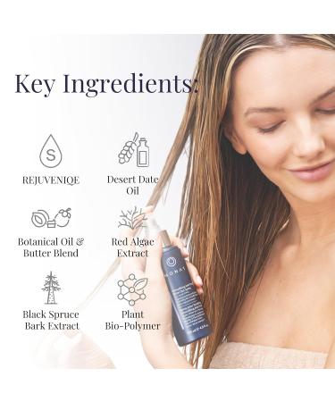 MONAT Smoothing Anti-Frizz Quick Dry Spray - Natural Nourishing Frizz Control and Heat Protection for Glossy Salon-Quality Blowouts - Buy Online on SooperMarket.com