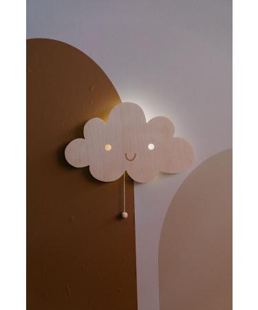Bo Baby's ONLY Dino Wall Lamp - Battery-Powered Night Light for Baby's Room - FSC Certified Wooden Lamp - 25 000 Hours of Warm Glow - Buy Online on SooperMarket.com