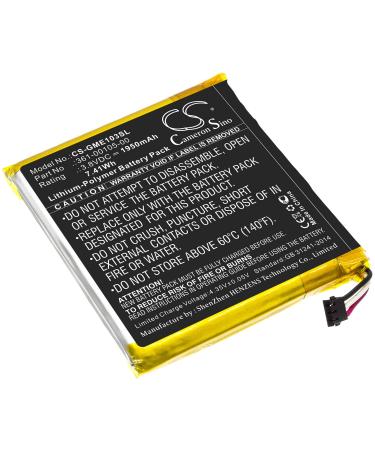 1950mAh Battery Replacement for Edge 1030 361-00105-00 (3.8V)