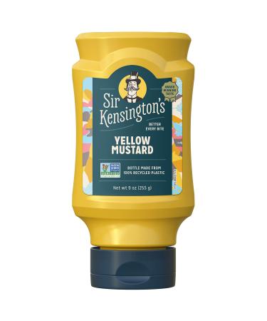 Sir Kensington's Mustard, Yellow, Gluten Free, Certified Vegan, Non- GMO Project Verified, From 100% Grade-A Mustard Seeds, Shelf-Stable, 9 oz Mustard, Yellow 9 Ounce (Pack of 1)