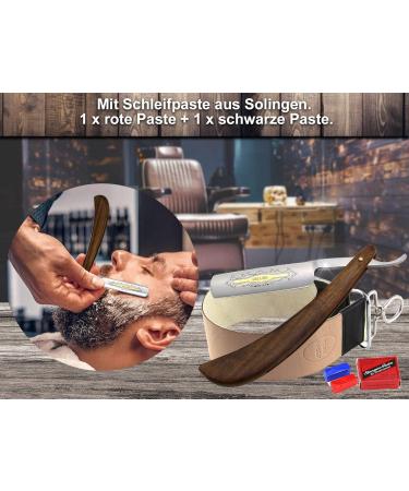 3-Piece Razor Set with Leather Strop & Grinding Paste | Premium Shaving Essentials for Men - Buy Online on SooperMarket.com