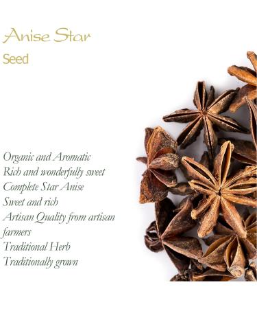 Organic Anise Star Seed Tea - Illicium Verum Herbal Infusion 200g - Buy Online on SooperMarket.com