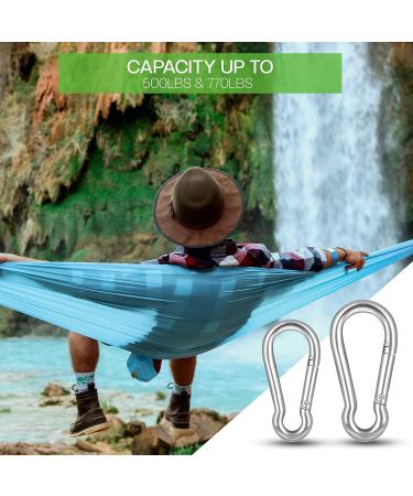 4 Pack 3-inch Marine Grade 316 Stainless Steel Carabiner Clips for Gym and Outdoor Activities - Buy Online on SooperMarket.com