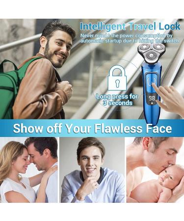 iwoole Electric Razor for Men - Wet Dry Rechargeable Shaver with Beard/Nose Trimmer | Cordless Face Shaver for Teens | USB Travel Grooming Tool - Buy Online on SooperMarket.com