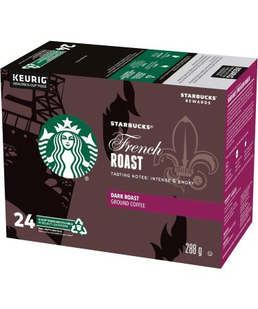 Starbucks Pike Place Medium Roast Coffee Single Serve Keurig K-Cup Pods 24 Capsules & French Roast Dark Roast Coffee Single Serve Keurig K-Cup Pods 24 Capsules - Buy Online on SooperMarket.com