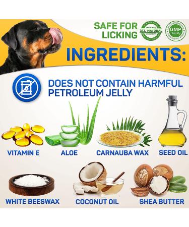Natural Dog Paw Balm 0.5 oz - Paw Protection for Hot Pavement, Dry Paws, & Cracked Paws - Moisturizer for Cats & Dogs - Paw Protectors & Pad Lotion - Buy Online on SooperMarket.com