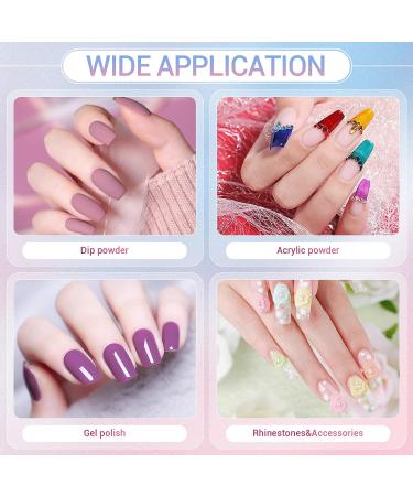 Cooserry Nail Tips and Glue Gel Kit with UV Light - 1000 Pcs C Curve Clear French Ballerina Fake Nails, 4-in-1 Nail Glue, Mini UV LED Lamp, DIY Nail Art Tools - Buy Online on SooperMarket.com