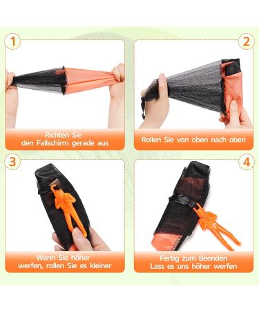 Ucradle Parachute Children's Toys 10 Pcs Parachutist Outdoor Fun Ideal Party Favors & Birthday Gifts - Buy Online on SooperMarket.com