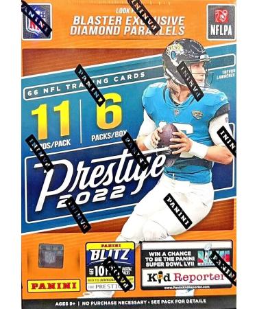 2022 Panini Prestige NFL Football Blaster Box (66 cards/bx) Look for Blaster Exclusive Diamond Parallel and Rookie Cards and Autos Superior Sports Investments Exclusive !