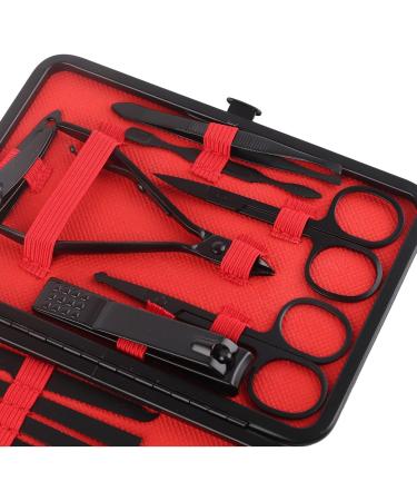 23 Pieces Black Stainless Steel Nail Clippers Set with Incisive Edges and Easy to Carry Nail Clipper Kit Ages Suitable for Hand and Foot Care Needs - Buy Online on SooperMarket.com
