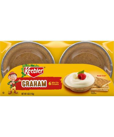 Keebler Ready Mini Pie Crusts, Graham Cracker, 4 Ounce (Pack of 6)