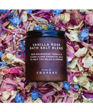 Shop Made by Coopers Vanilla Rose Bath Salt Blend with Essential Oils & Coconut Oil - 500g - Nourishing & Soothing | International Shipping Available - Buy Online on SooperMarket.com
