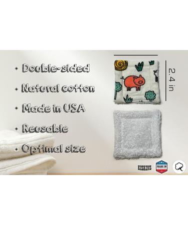 Reusable Cotton Rounds - Eco-Friendly Dual Sided Makeup Remover Wipes for Toner | Washable Cosmetic Pads - International Shipping Available - Buy Online on SooperMarket.com