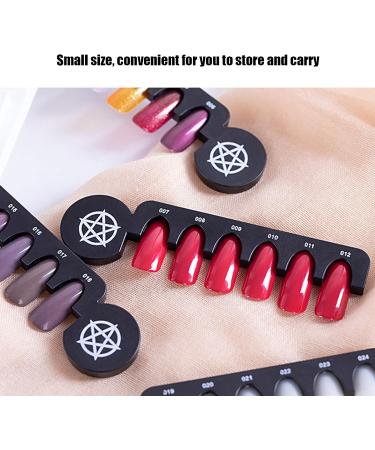 Nail Color Display Card Light weighted Nail Color Display Board Detachable Easy To Polish Transparent for Nail Salons for Painting for Showing for Beginners - Buy Online on SooperMarket.com