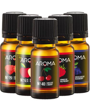 myAROMA | Set: Forest & Meadow - purely natural aroma with fruit & fruit flavor (5x 10ml) | Sugar-free & without sweetener