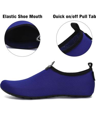 SAGUARO Quick Drying Bathing Shoes for Men & Women - Unisex Beach & Swimming Shoes in Blue EU Size 42/43 - Buy Online on SooperMarket.com