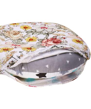 Soft Floral Newborn Lounger Cover | Removable Slipcover for Infant Lounger Pillow - Buy Online on SooperMarket.com