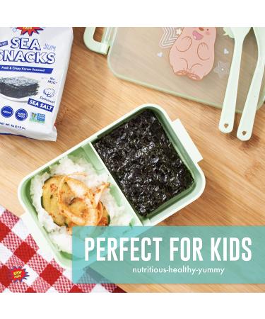 KPOP Sea Snacks - Premium 5g Roasted Seaweed Lightly Salted | Vegan & Certified Organic | Non-GMO & Gluten Free | Korean Snack Packs (24 Pack) - Buy Online on SooperMarket.com