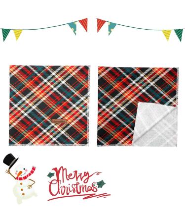 Lionheart Glory Dog Haller Cotton Christmas Scarf | Washable Adjustable Neckerchief for Large Dogs | Checkered Plaid Pet Accessory - Buy Online on SooperMarket.com