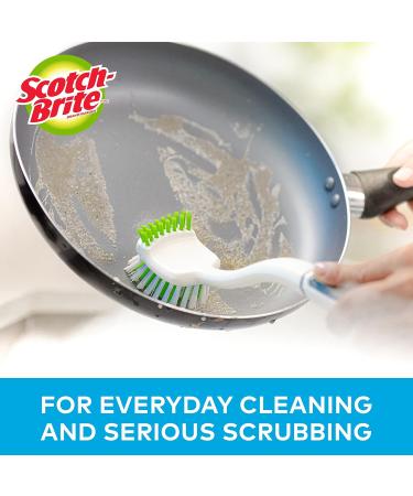 Scotch-Brite Pot Pan and Dish Brush Flexible Bristles Double Sided Scrub Brush Pot and Pan Brush - Buy Online on SooperMarket.com