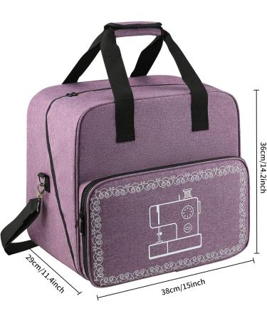 WITSTEP Sewing Machine Case Portable Travel Tote Bag for Singer/KPCB Mini Machine & Accessories in Purple with Adjustable Strap & Pockets - Buy Online on SooperMarket.com